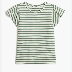 Crewcuts Girls Striped Flutter Tee with Stripes